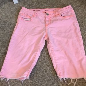 Pink shorts